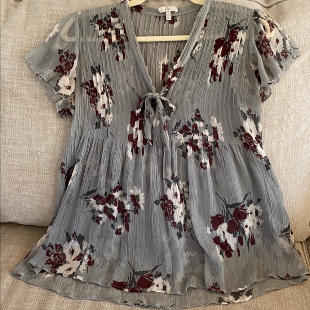 ✨Joie✨ floral babydoll top small